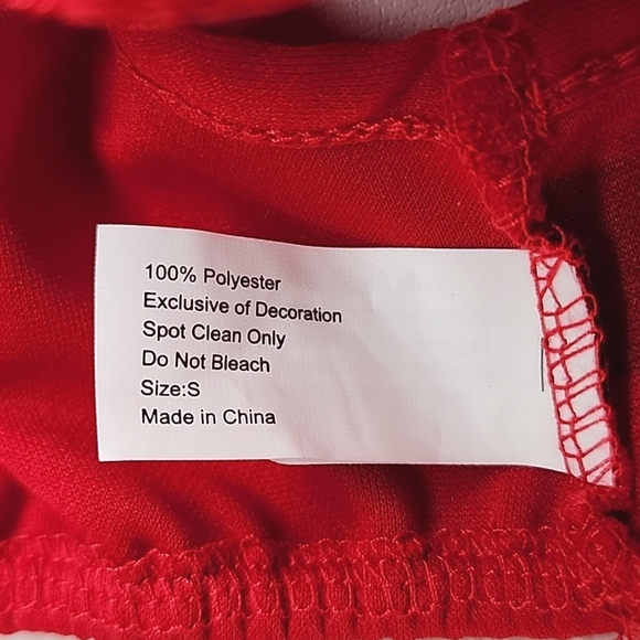 Simply Dog Dress Red Tulle Christmas Size Small 14-17" NWT - Picture 7 of 8